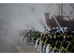 Nagoya City Fire Department New Year Ceremony and Drills